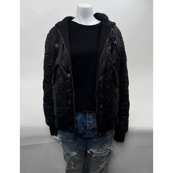 Men's Burberry Black Rare Hooded Reversible Quilted Puffer Jacket Size M - Picture 4 of 13